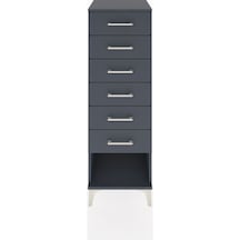 Hyperion Dolap 6 Çekmeceli 44x44x134 Antrasit-antrasit Antrasit