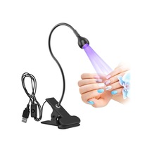 Tr Portatif Mandallı Mini Uv Led Lamba Manikür Tırnak Kurutucu Siyah 3w