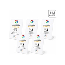 Premium Nfc Google Değerlendirme Standı 5 Li Paket