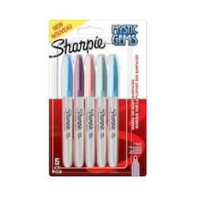 Sharpie Fine Permanent Kalıcı Markör, Mystic Gems, 5'li Paket Çok Renkli