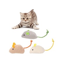 Kedi Oyuncağı Peluş Fare 3 Lü Set İnteraktif Kedi Oyuncakları, Isırmaya Dayanıklı Yumuşak Fare Oyuncağı, Avcılık İçgüdüsünü Destekleyen Hafif Kovalamaca Oyuncağı