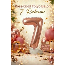 34" Folyo Rakam 76cm "7" Rose Gold Rose Gold