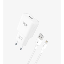 Linktech Lightning Şarj Aleti - İphone Telefon Şarj Aleti - 10w Lightning Kablolu İphone Şarj Cihazı