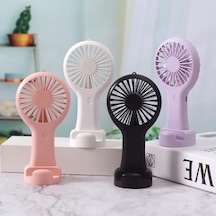 Senon Dd5002 Telefon Standlı 3 Kademeli Mini Vantilatör Portatif Soğutucu Fan El Fanı Beyaz