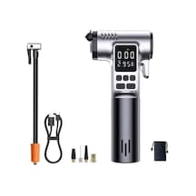 Polham 4in1 150psi 4000mah Şarjlı Araç Lastik Şişirme Pompası, Cam Kırıcı, Kemer Kesici, Led Işıklı,şarjl