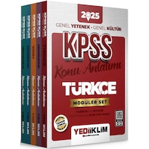 Yediiklim Yayınları 2025 Kpss Genel Yetenek Genel Kültür Konu Anlatımlı Modüler Set