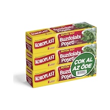Koroplast Büyük Boy Buzdolabı Poşeti 20'li 3 Paket 30 x 45 CM