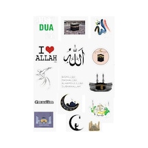 Islamiyet Tasarımlı 15'li Dini Sticker Seti