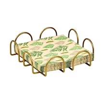 Edora Home Gold Masa Üstü Metal Paslanmaz Dört Element Modern Peçetelik, Lüks Sunum