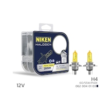 Niken Yellow 12v 55w H4 Halojen Sarı Işık Ampul 2800k 1550 Lumen