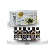 Mastermix Akrilik Boya 60 Cc 6 Lı Metalik Renkler 0,15 L