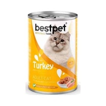 Yetişkin Kediler İçin, Taze Hindi Parça Etli Ve Soslu Yaş Mama, 400 G X 12 Adet Standart