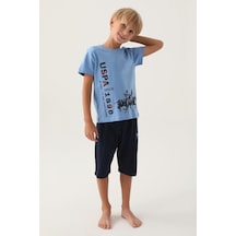 U.S. Polo Assn. U.s. Polo Assn Lisanslı To Be İndigo Erkek Çocuk Kapri Takım 5274-43051 İndigo