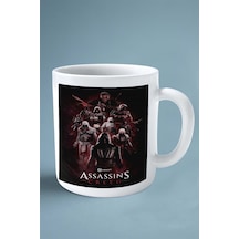 Assassin's Creed Oyun Baskılı Kupa Bardak Çift Taraflı Kişiye Özel Model 15 Çok Renkli