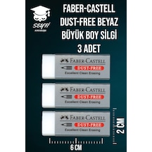 Faber-castell Dust-free Beyaz Büyük Boy Silgi 3 Adet %100
