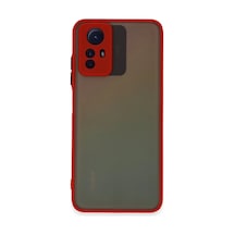 Xiaomi Redmi Note 12s Uyumlu Kılıf Montreal Silikon Kapak - Kırmızı