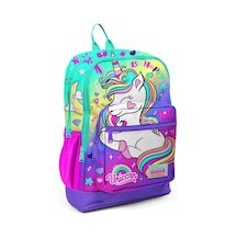 Coral High Kids Lavanta Su Yeşili Unicorn Desenli Dört Bölmeli Okul Sırt Çantası 23729