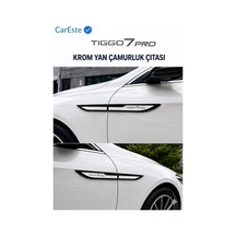 Chery Tıggo 7 Pro Uyumlu 4 Parça Krom Yan Çamurluk Çıtası