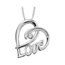 Pırlanta Altın Kalp "Love" Kolye N11.2147