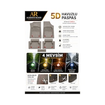 Ford Mondeo Sedan 2014 Model Uyumlu Enerji Gri 5d Havuzlu Paspas Yumuşak Kaymaz Taban
