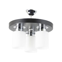 Üçlü Modern Spor Model Yuvarlak Tepsi Siyah Avize Nocolor-12a38170 Tek Ebat 3501-3blk Diğer