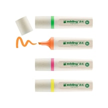 Edding 24 Ecoline Fosforlu İşaretleme Kalemi 4 Renk Set Çok Renkli