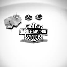 Harley Motorcu Rozeti Gümüş