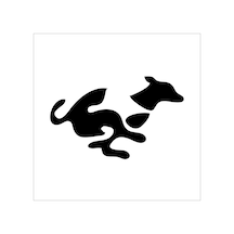 Kanguru Folyo Sticker 100cm Uzunluk Siyah