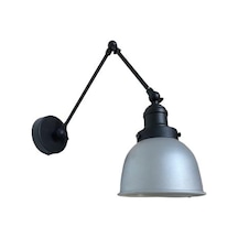 Dylight Retro Metal Dekoratif Akrobatik Rustik Gri Mafsallı Duvar Siyah