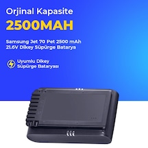 Samsung Jet 70 Pet 2500 Mah 21.6v Dikey Süpürge Batarya
