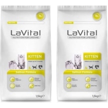La Vital Kitten Somonlu Yavru Kedi Maması 2 x 1500 G