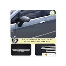 Fiat Grande Punto Hb Krom Cam Alt Çıtası 6 Parça 2005-2018 Arası
