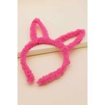 Yeni Sezon Tavşan Kulaklı Peluş Taç Pembe
