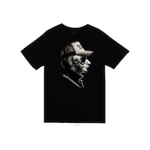 Stoned&Fame Siyah Aslan Baskılı T-shirt SIYAH