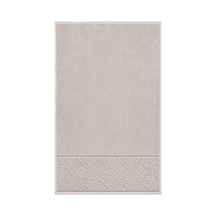 El Yüz Havlusu 50x90 Cm %100 Pamuk Kısmi Kadife Jakar Nova Collection Bej
