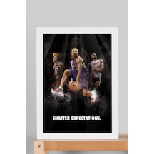 Vince Carter Michael Jordan Lebron James Çerçeveli Tablo - Basketbol Nba Posteri Tablo