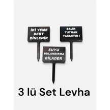 Akvaryum 3'lü Levha Set