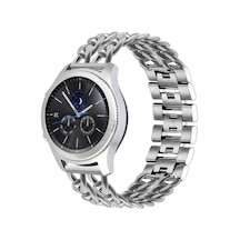 Kilifone - Samsung Uyumlu Gear S3 22mm - Kordon Metal Kordon Krd-17