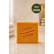 2'li Doğal Safran Sabunu 120-140 Gr El Yapımı Bitkisel Nemlendirici Yüz, Vücut Ve Saç Sabunu - 901029888 Diğer