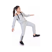 Toontoy Kids Toontoy Kız Çocuk Now Baskılı Eşofman Takım Yeşil