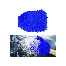 Premium Mikrofiber Yıkama Eldiveni, Yumuşak Çizilmez Çift Taraflı Şönil Yıkama Eldiveni, Araba Yıkama Ve Detaylandırma İçin Mükemmel Mavi, Büyük 256