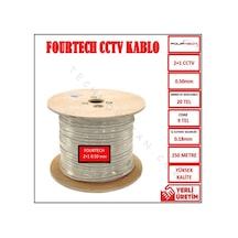 Fourtech Ft-250-050 4+1 250M Cctv Kamera Kablo New