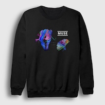 Presmono Unisex The 2nd Law Muse Sweatshirt Siyah