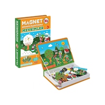 Dıy Toy Eğitici Magnet Iq Hikaye Oluşturma Mevsimler Manyetik Puzzle