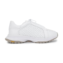 Tamer Tanca Erkek Hakiki Deri Beyaz Sneakers & Spor Ayakkabı 1092 22221 Erk Ayk Y25 Beyaz Dr/orgu Beyaz