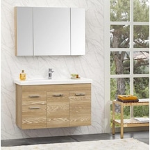 Orka Enez 100 Cm Mdf Livana Banyo Dolabı Takımı Çok Renkli