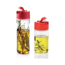 Tupperware Duru Zeytinyağlık 2'Li Set Kırmızı Kırmızı - Şeffaf