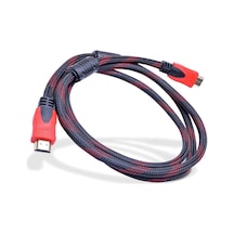 Yüksek Hızlı Full HD 3D Örgülü HDMI Kablo - 1.5 Metre