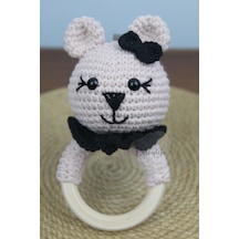 Aleylife Amigurumi Organik Ayıcık Çıngırak Diş Kaşıyıcı