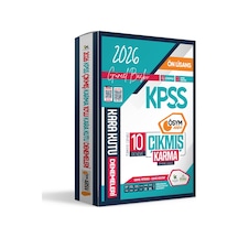 2026 KPSS Önlisans GY-GK ÖSYM Arşivi Çıkmış Karma Kara Kutu 10lu Deneme Paketi Dijital Çözümlü